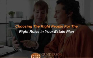Arizona estate planning attorney reviewing decision-maker appointments with a client